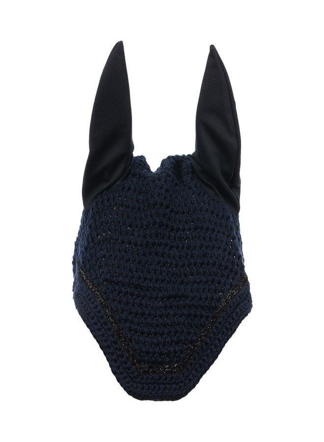 Equinavia Krystall Ear Net for Horses - Navy - Horse - Image 3